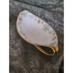 Bawo & Dotter Elite Limoges Serving Dish‎ GOLD GILT Art Nouveau Double Handle